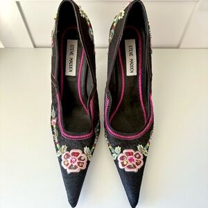 Steve Madden Fairy beaded Black Heels